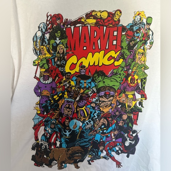 Marvel Shirt - White - NWOT - XL - Picture 1 of 3